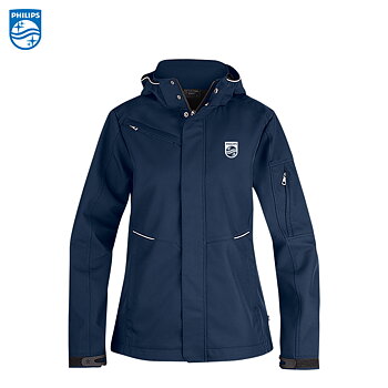 WJ80 Softshell Jacket 3L Dam Navy inkl tryck