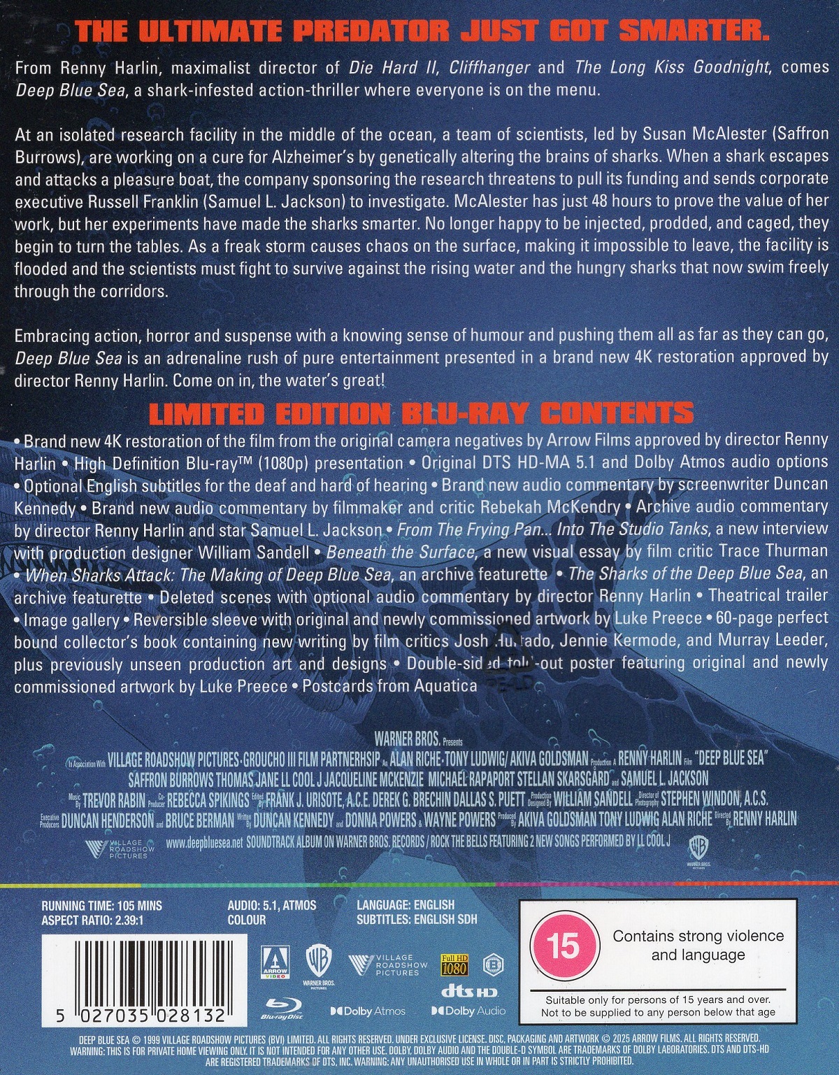 Deep Blue Sea (Limited Edition) (ej svensk text) (Blu-ray) - 2