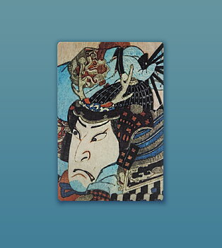 Trämagnet - Japanskt träsnitt