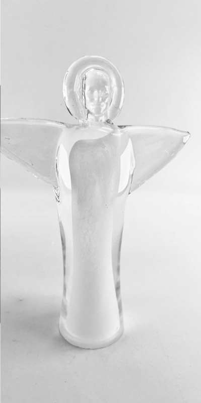 Guardian angel - glass sculpture