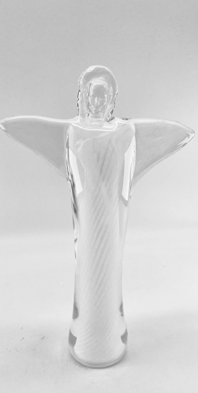 House angel - glass sculpture