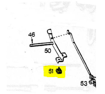 Dæmpende parkeringsbremse i gummi MCB 1189/1199 - Fremstillet af Mopedrenovering - 3