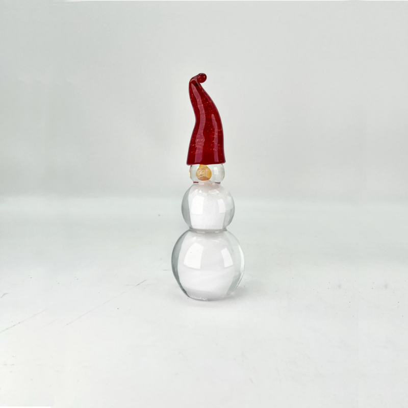 Snowman - glass sculpture