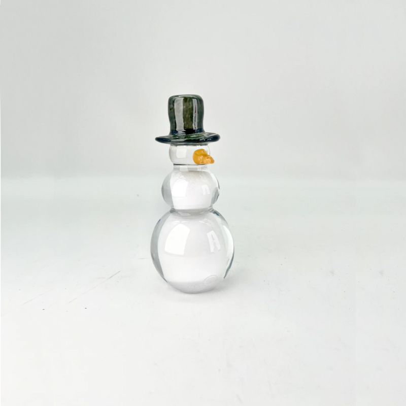 Snowman - glass sculpture - 3