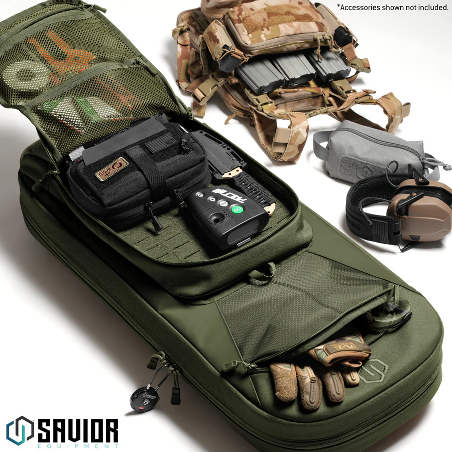 Savior Equipment Specialist Covert 30" Single Rifle Case - OD Green 3