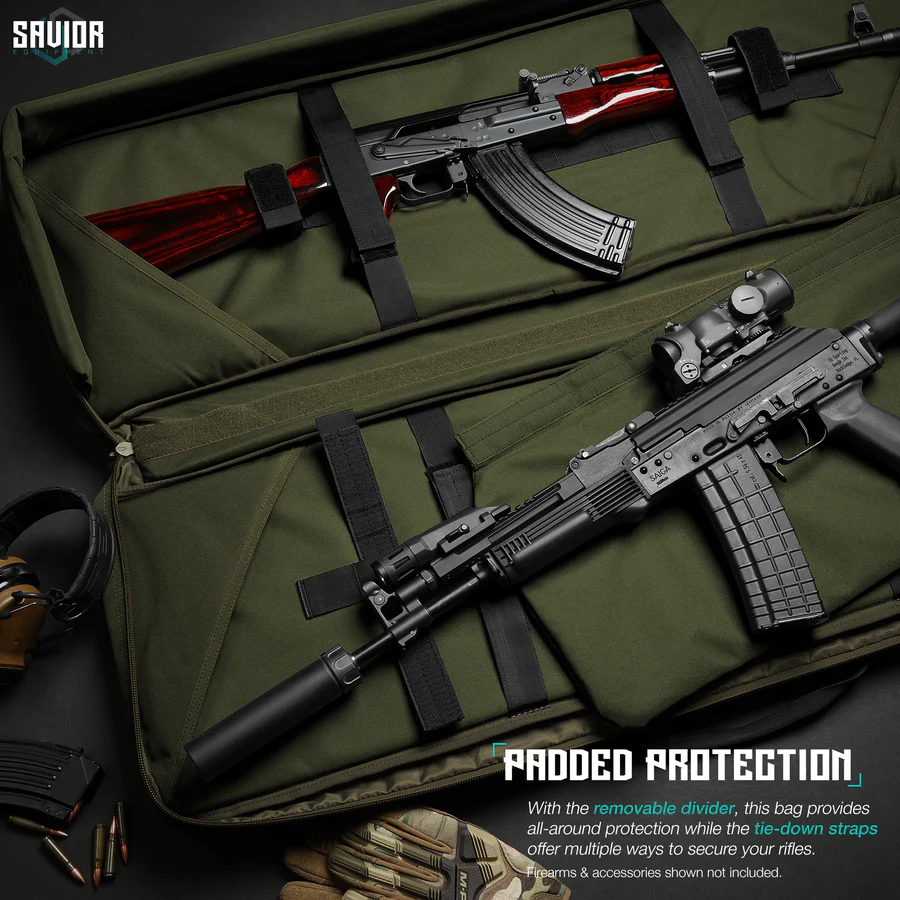 Savior Equipment Specialist 42" Double Rifle Case - OD Green 3