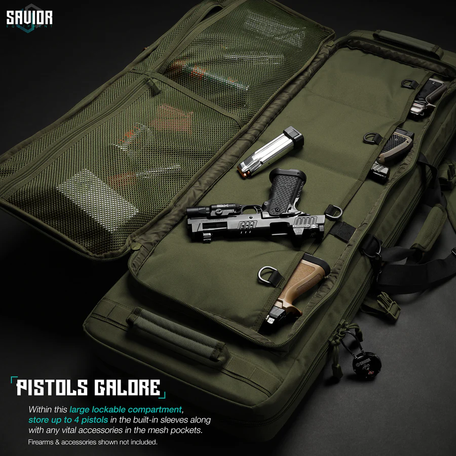 Savior Equipment Specialist 42" Double Rifle Case - OD Green 4