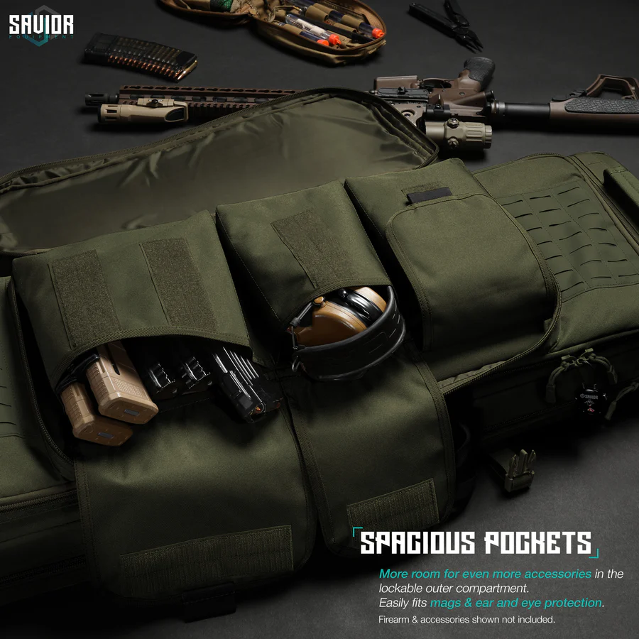 Savior Equipment Specialist 36" Double Rifle Case - OD Green 5