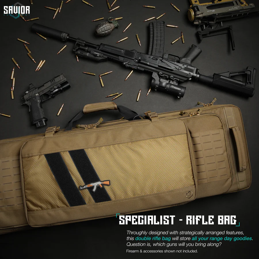 Savior Equipment Specialist 46" Double Rifle Case - FDE 2