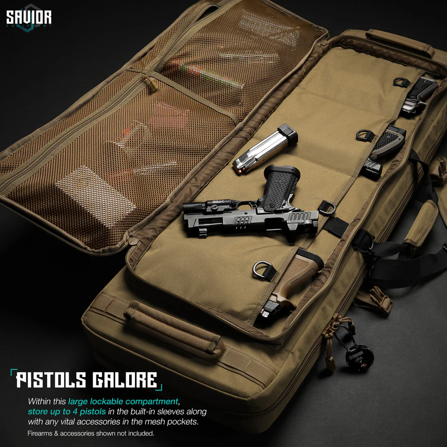 Savior Equipment Specialist 46" Double Rifle Case - FDE 4