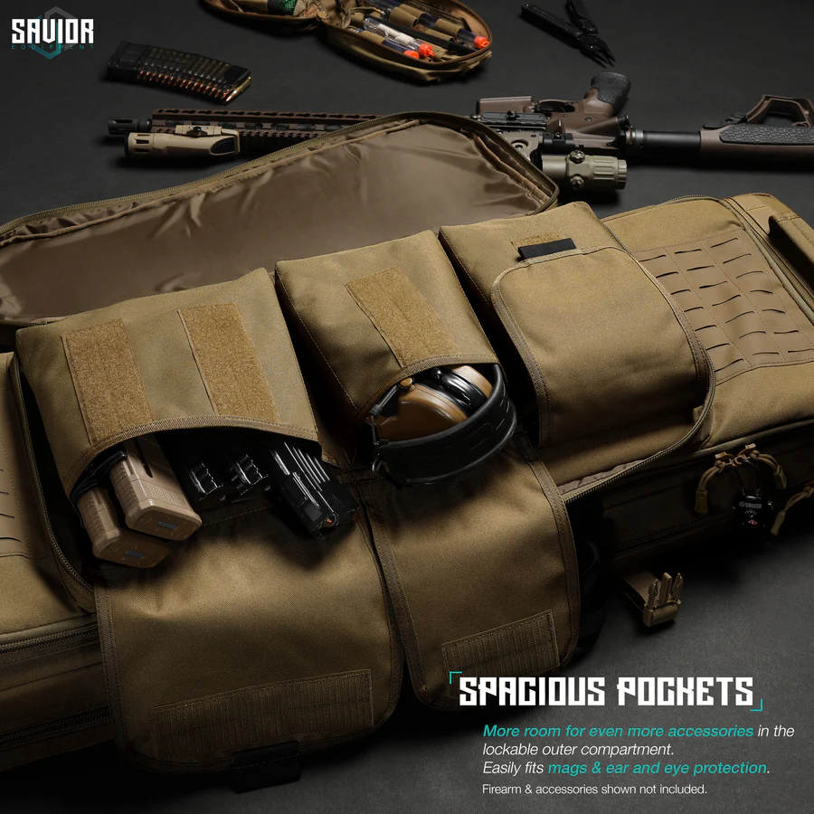 Savior Equipment Specialist 46" Double Rifle Case - FDE 5