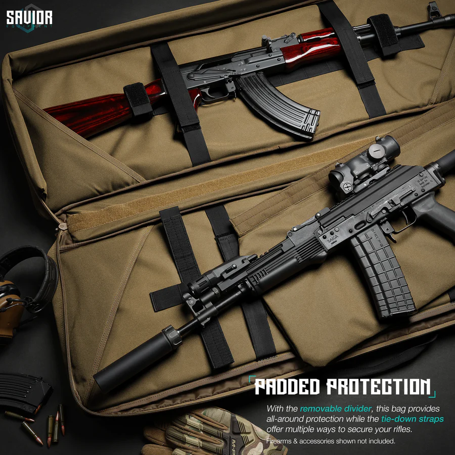 Savior Equipment Specialist 46" Double Rifle Case - FDE 3