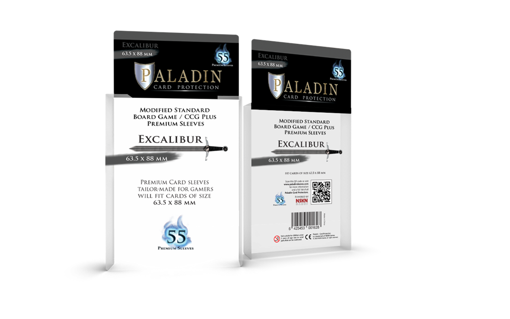 Paladin Sleeves - Excalibur Premium Standard 63,5x88mm (55 Sleeves)