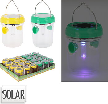 Solcellslykta lila LED insektsfångare