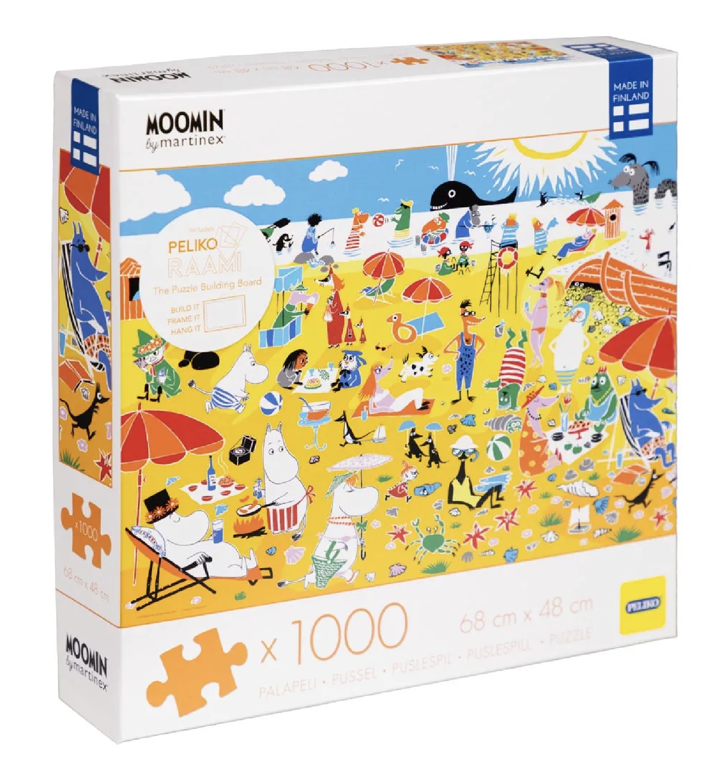 Moomin Puzzle 1000 Pieces - Beach on the Riviera