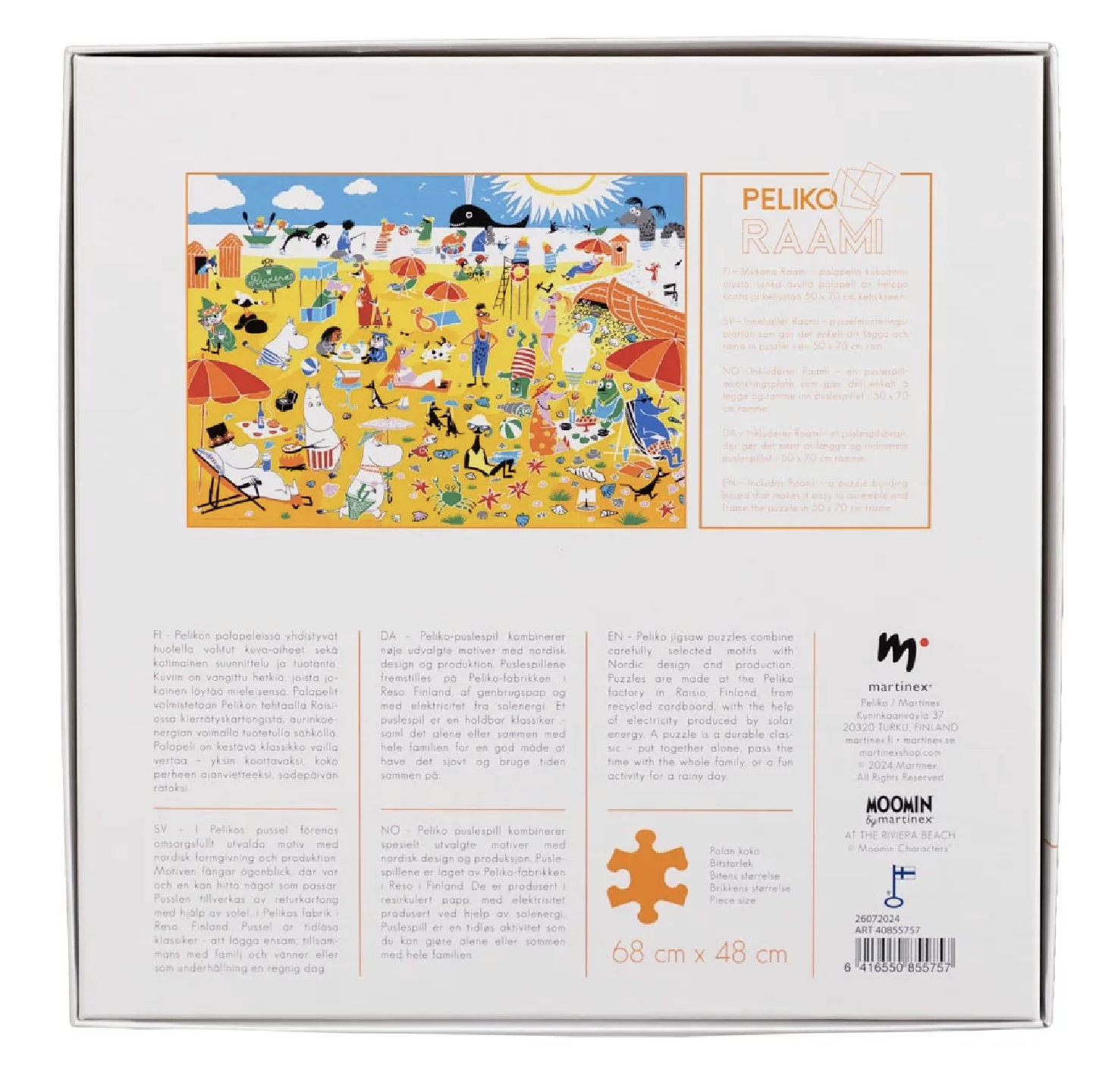 Moomin Puzzle 1000 Pieces - Beach on the Riviera - 2