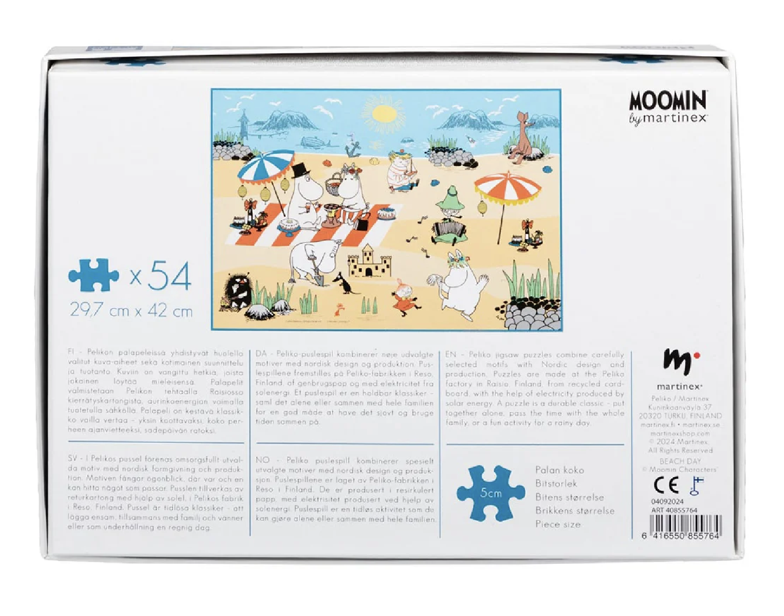 Moomin Puzzle 54 Pieces - Beach Day - 2