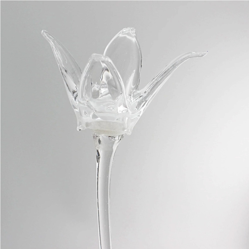 Glassblomst hvit