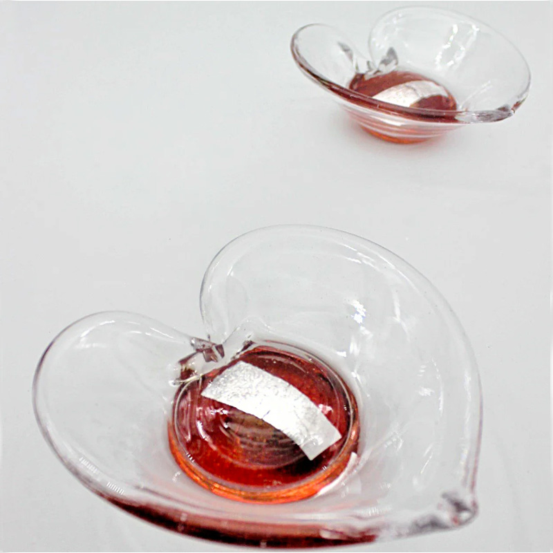 Hjerte - glasskål