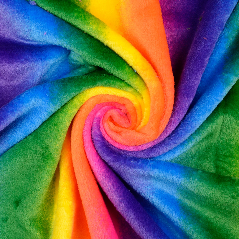 CUDDLE FLEECE - COLORFULL RAINBOW - 3