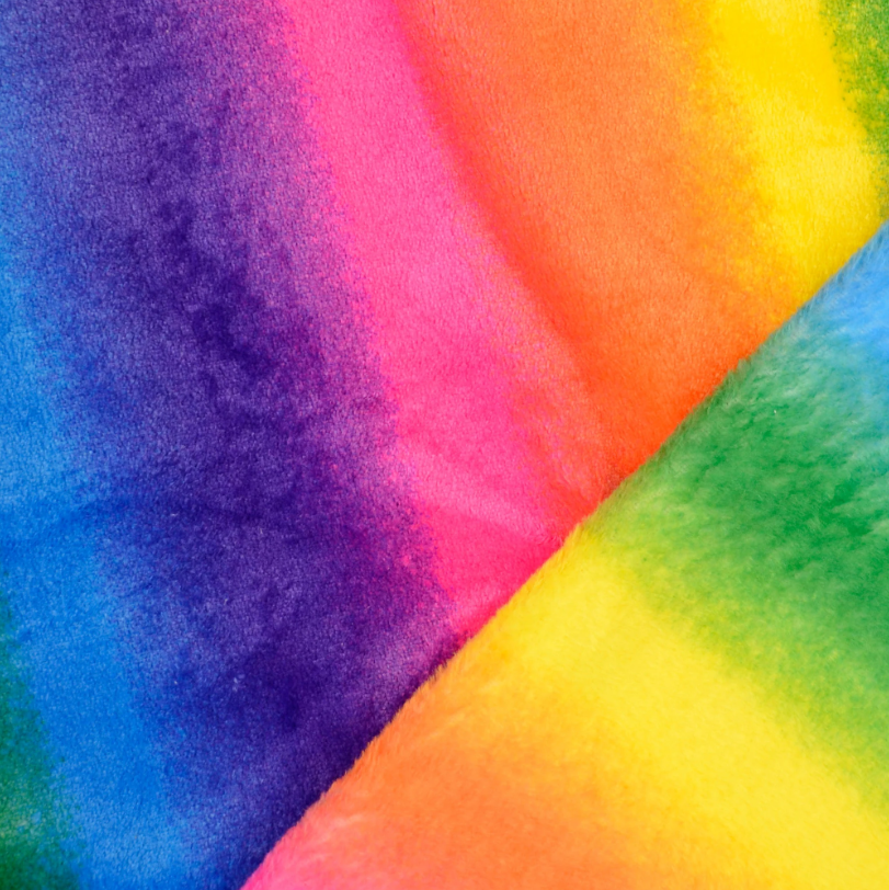 CUDDLE FLEECE - COLORFULL RAINBOW - 2