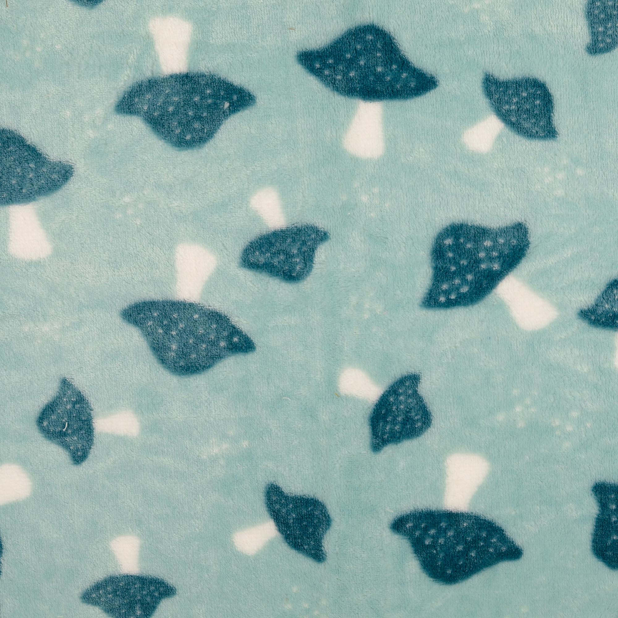 CUDDLE FLEECE - MUSHROOM TURQUOISE