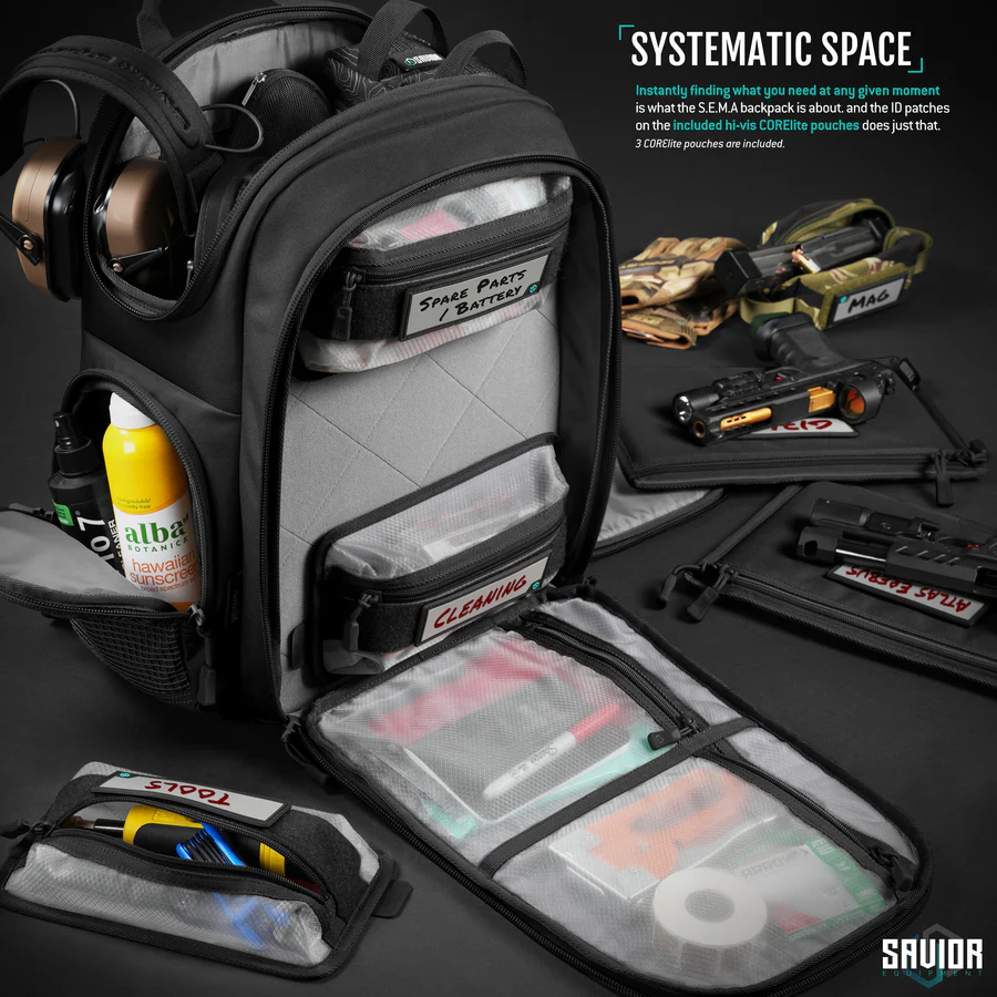 Savior Equipment Compact S.E.M.A Pistol Backpack - Black 4