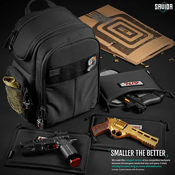 Savior Equipment Compact S.E.M.A Pistol Backpack - Black 2