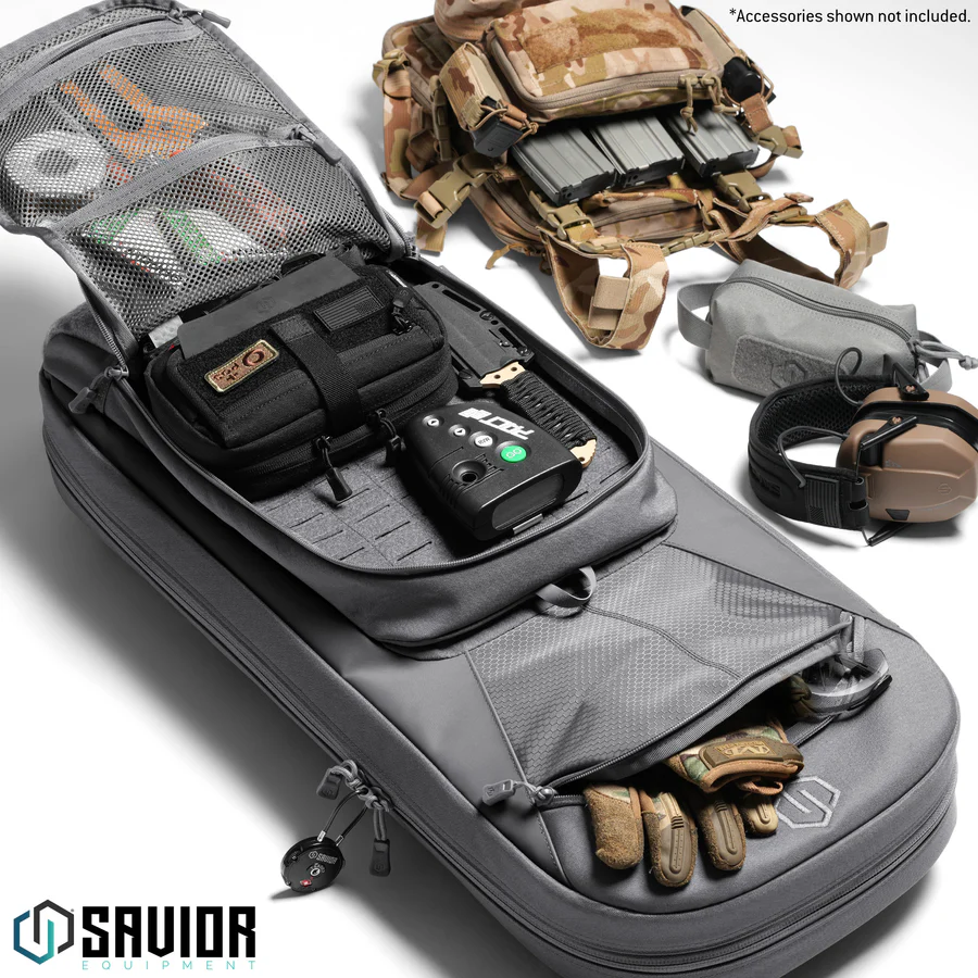 Savior Equipment Specialist Covert 30" Single Rifle Case - SW Gray 3
