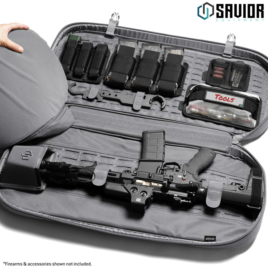 Savior Equipment Specialist Covert 30" Single Rifle Case - SW Gray 2