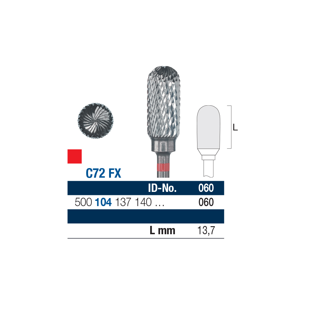Hårdmetallfräs HST C72X, 1st.