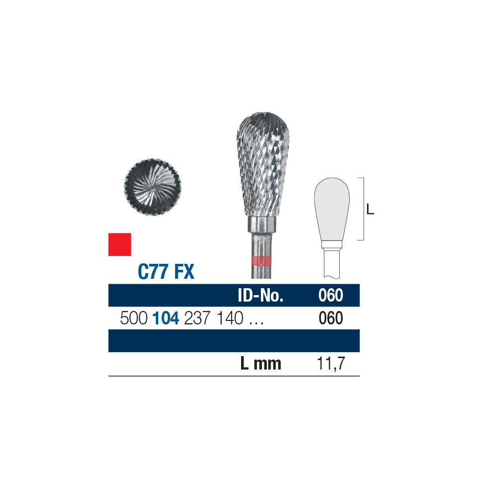Carbide HP Round Burs C77X, 1st.
