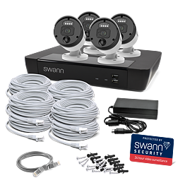 4K Master Series NVR Bullet Camera 1TB 4 x Bullet Cams
