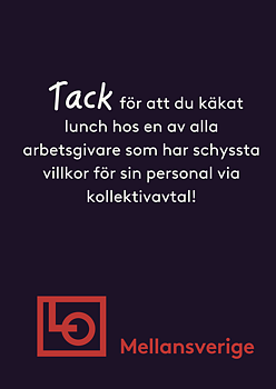 Tapplapp A6 - Tack för att du käkat