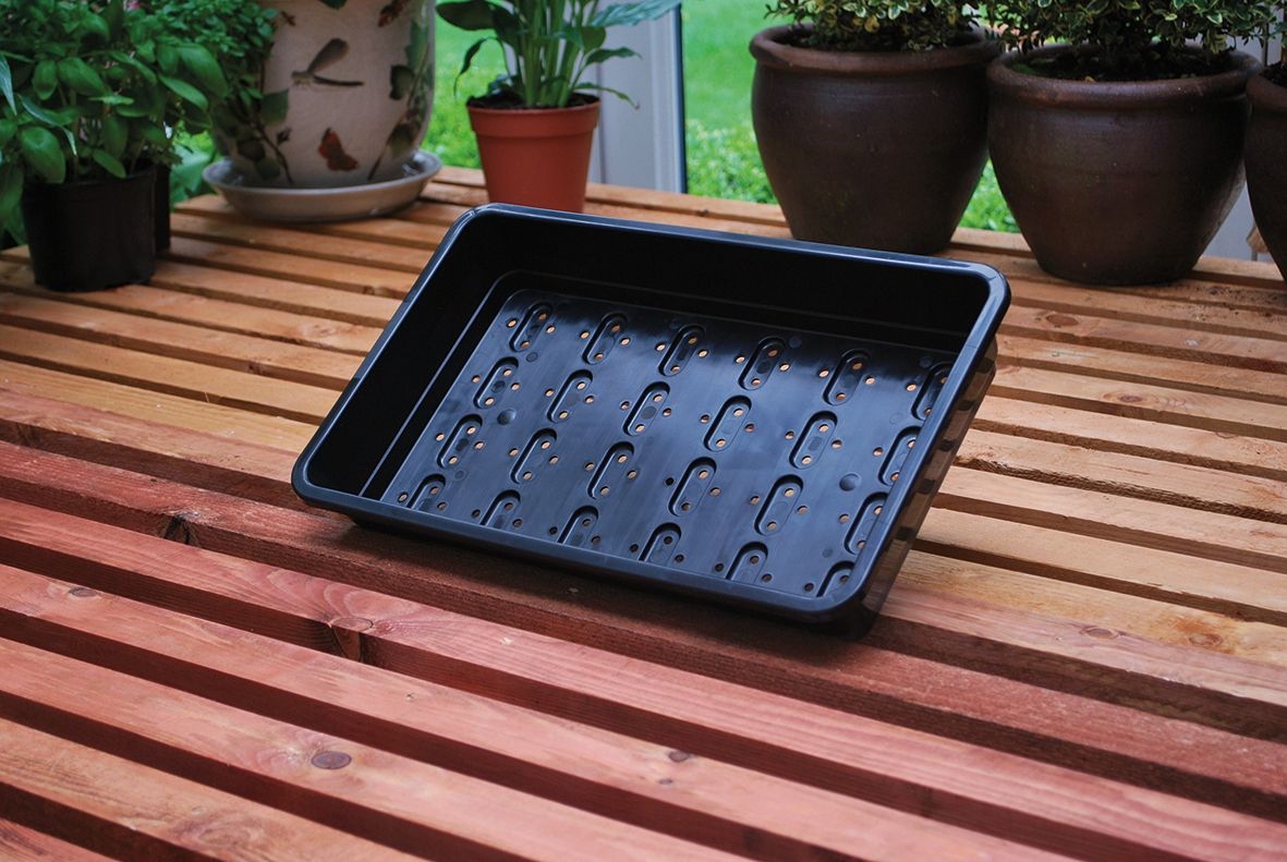 Svart Såbricka - 37,5x23x6 cm - Seed Tray - 3