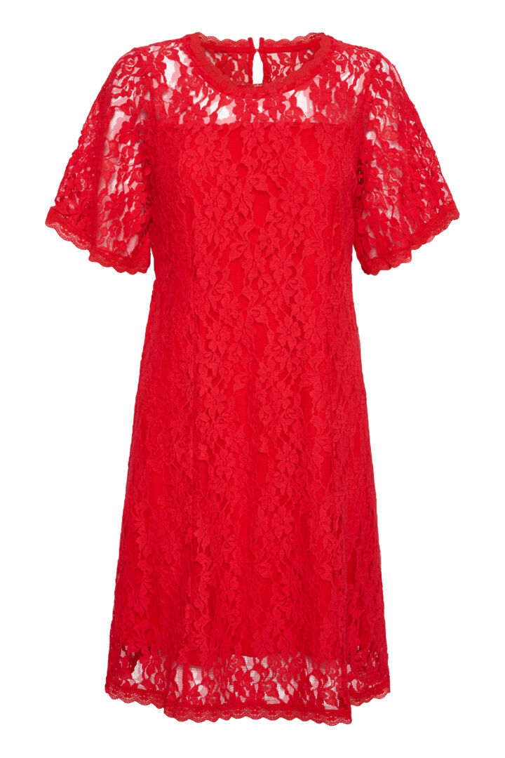 Cream Kit Dress High Risk Red - 5