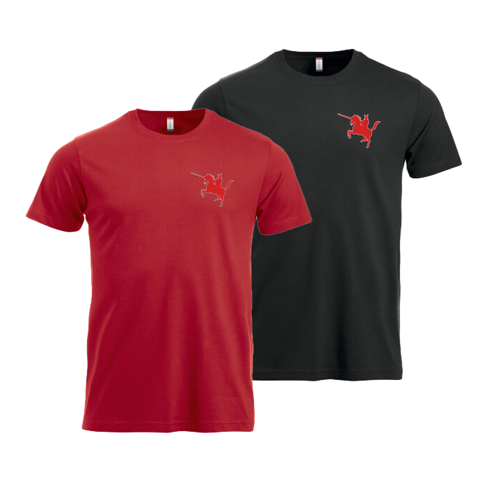 T-shirt Unisex med litet tryck