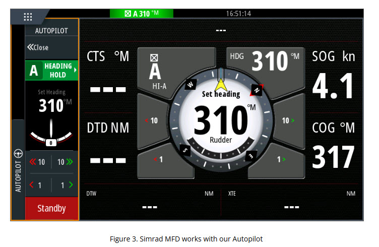 YDAP-04 Autopilot från Yacht Devices NMEA2000 - 3