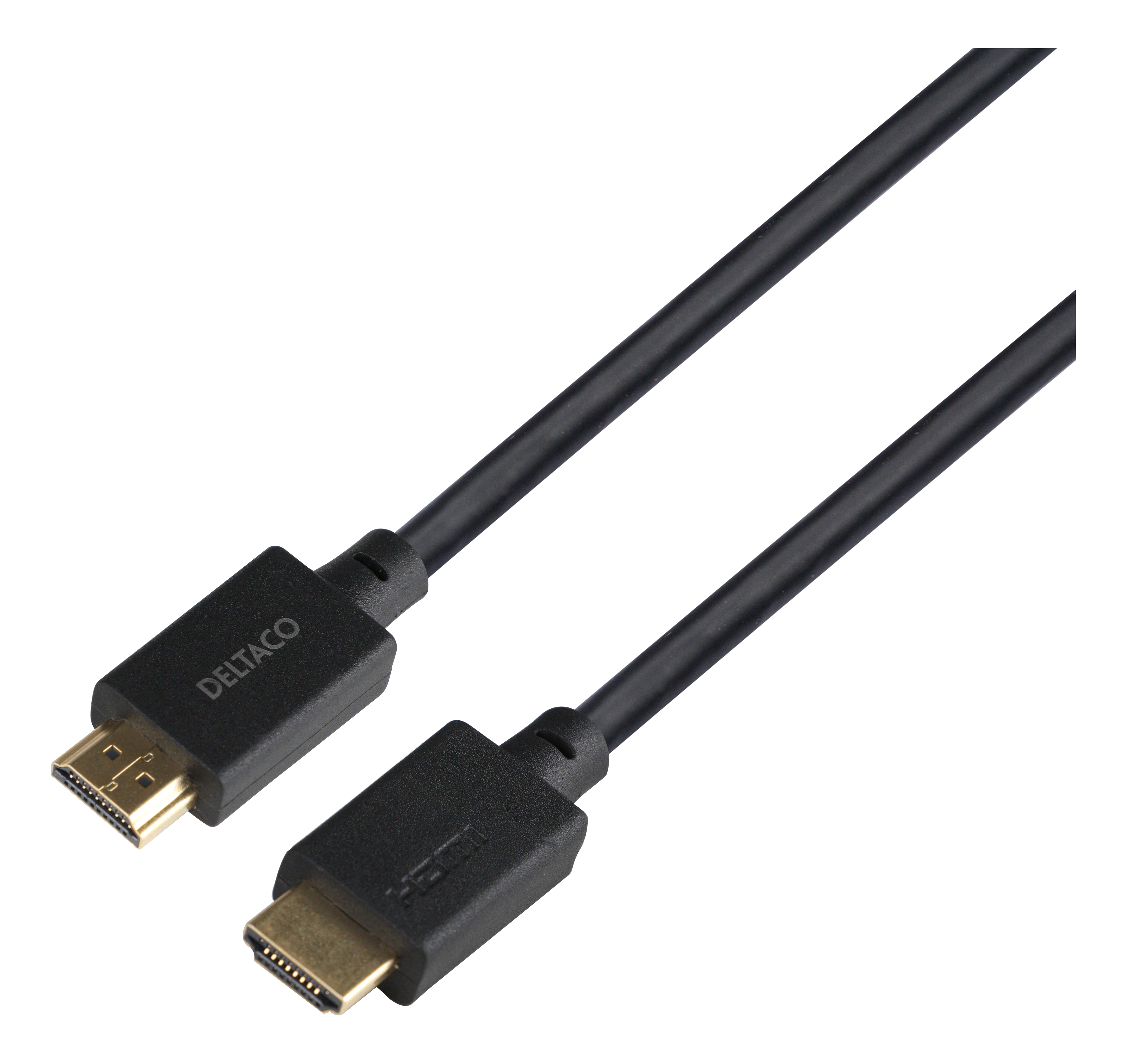 Deltaco Ultra High Speed HDMI-kabel, , eARC, QMS, 8K 60Hz, 4K 120Hz, LSZH, 3m, svart