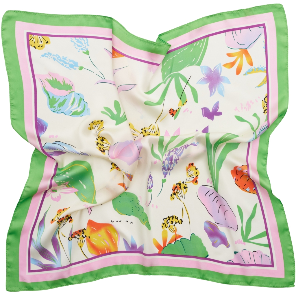 Scarves / Flower / Green