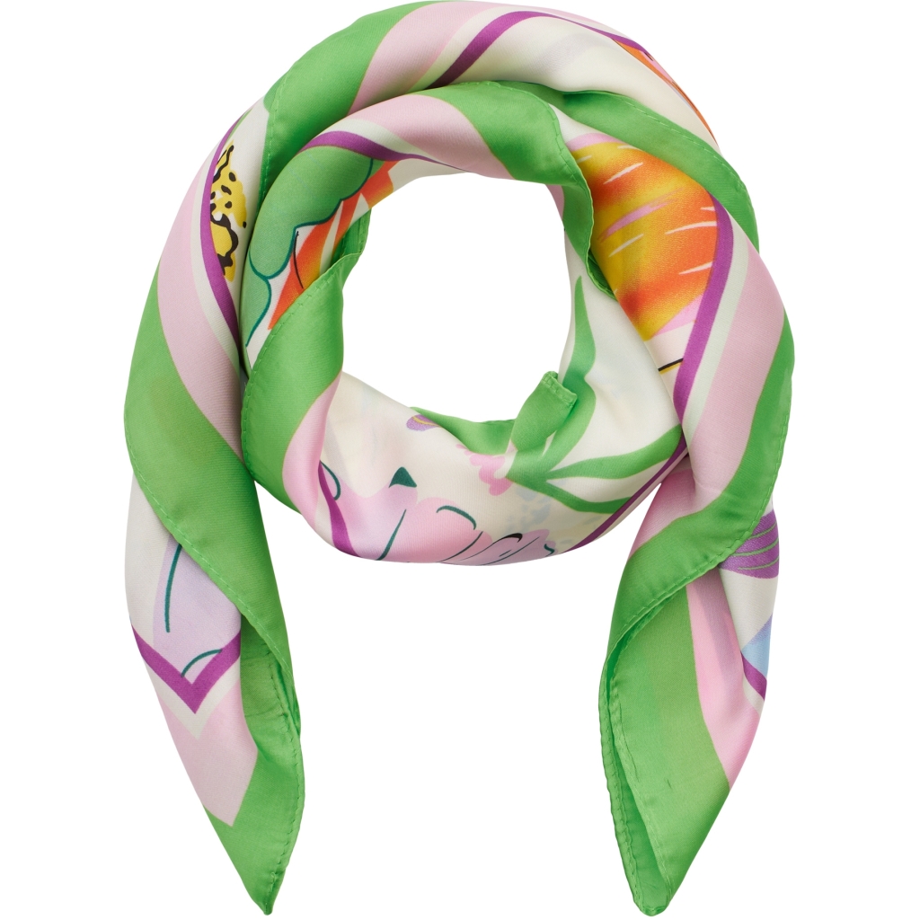 Scarves / Flower / Green