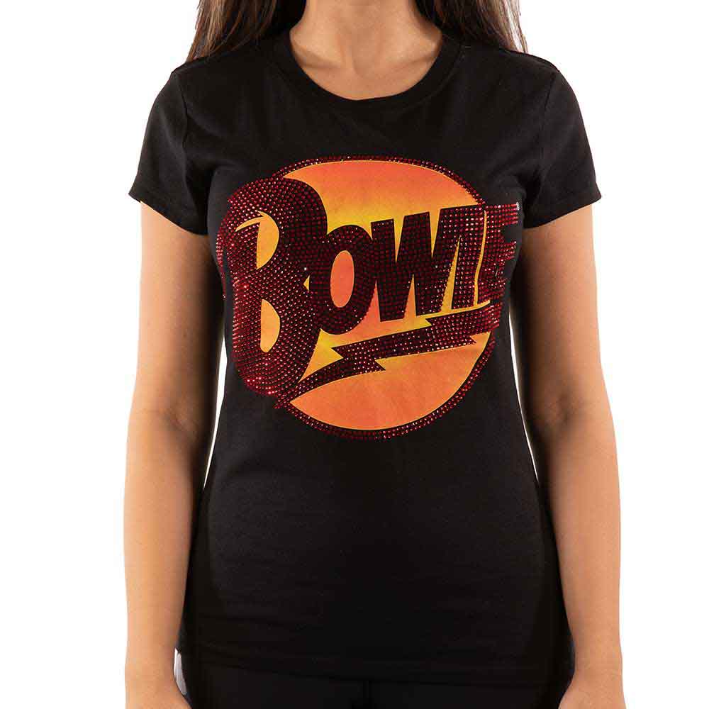 David Bowie t-skjorte: Diamond Dogs Logo (Embellished Collection) - størrelse S-XXL - 2