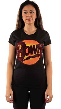 David Bowie t-shirt: Diamond Dogs Logo (Embellished Collection) - storlek S-XXL