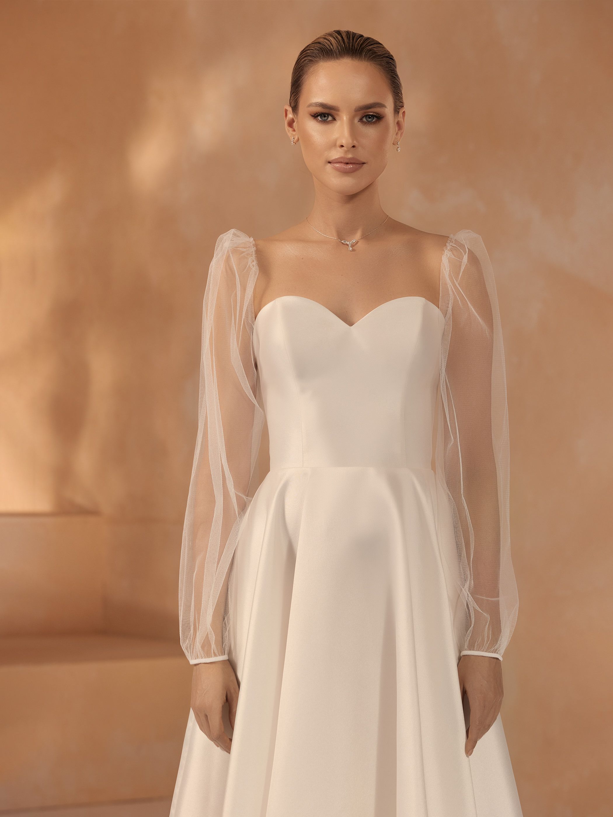 Bianco Evento tyll ärm  - 2
