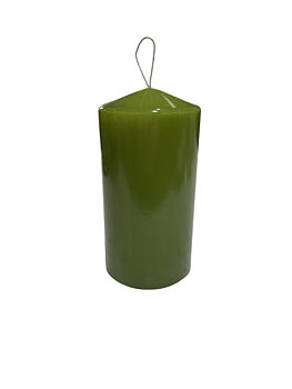 Blockljus Lindgrön Lack 7,5x15 