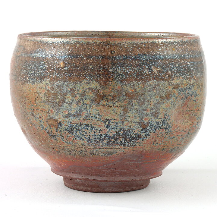Isak Isaksson (2000s) Unique Chawan Bowl with Brown Glaze 10 cm  #1