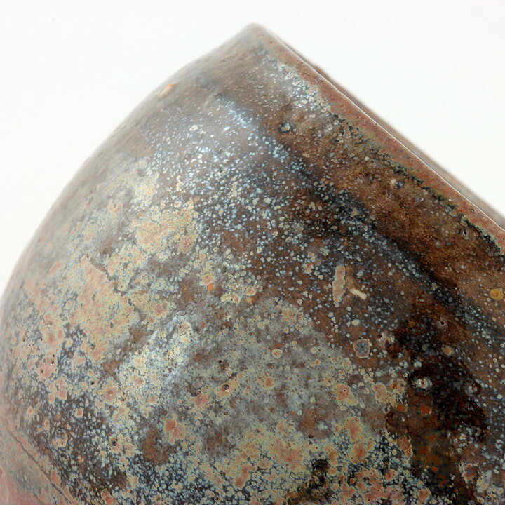 Isak Isaksson (2000s) Unique Chawan Bowl with Brown Glaze 10 cm  #1