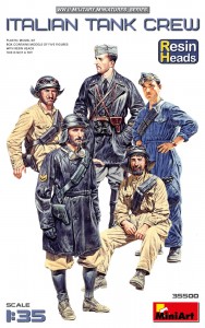 1/35 Italian Tank Crew. Resin Heads