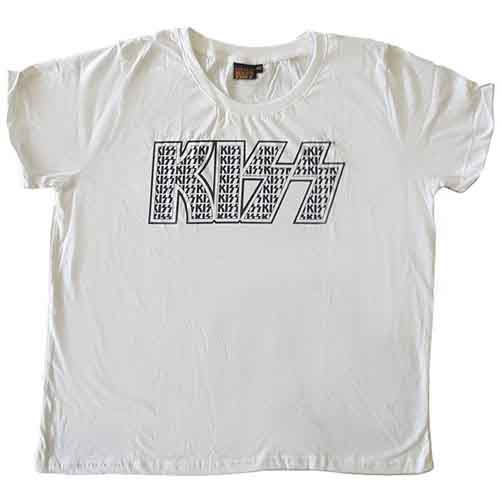 KISS pyjamas til kvinder: Logo Infill - størrelse M-XXL (Ex-Tour Collection) - 2