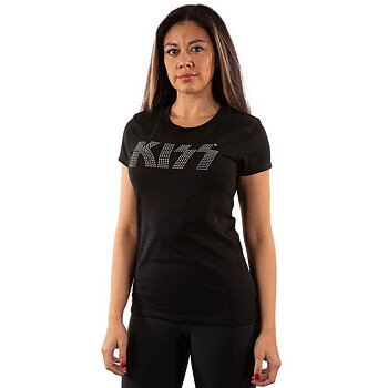 KISS t-shirt: Logo (Embellish Collection) - storlek S-XXL